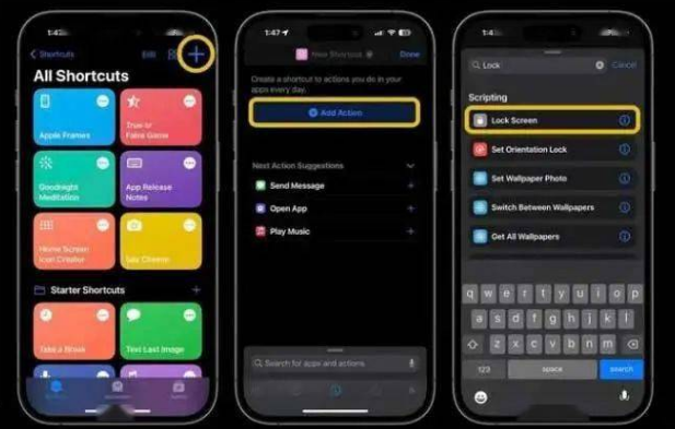 乌恰苹果14锁屏维修店分享iPhone14升级iOS16.4后如何创建锁屏快捷方式 